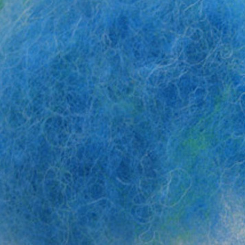 Bewitching Fibers Needle Felting Carded Wool - 1 ounce - Aegean