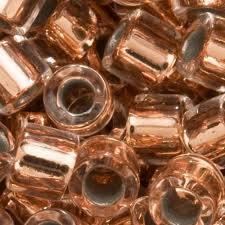 8/0 Copper Lined Crystal Seed Bead - 10 grams