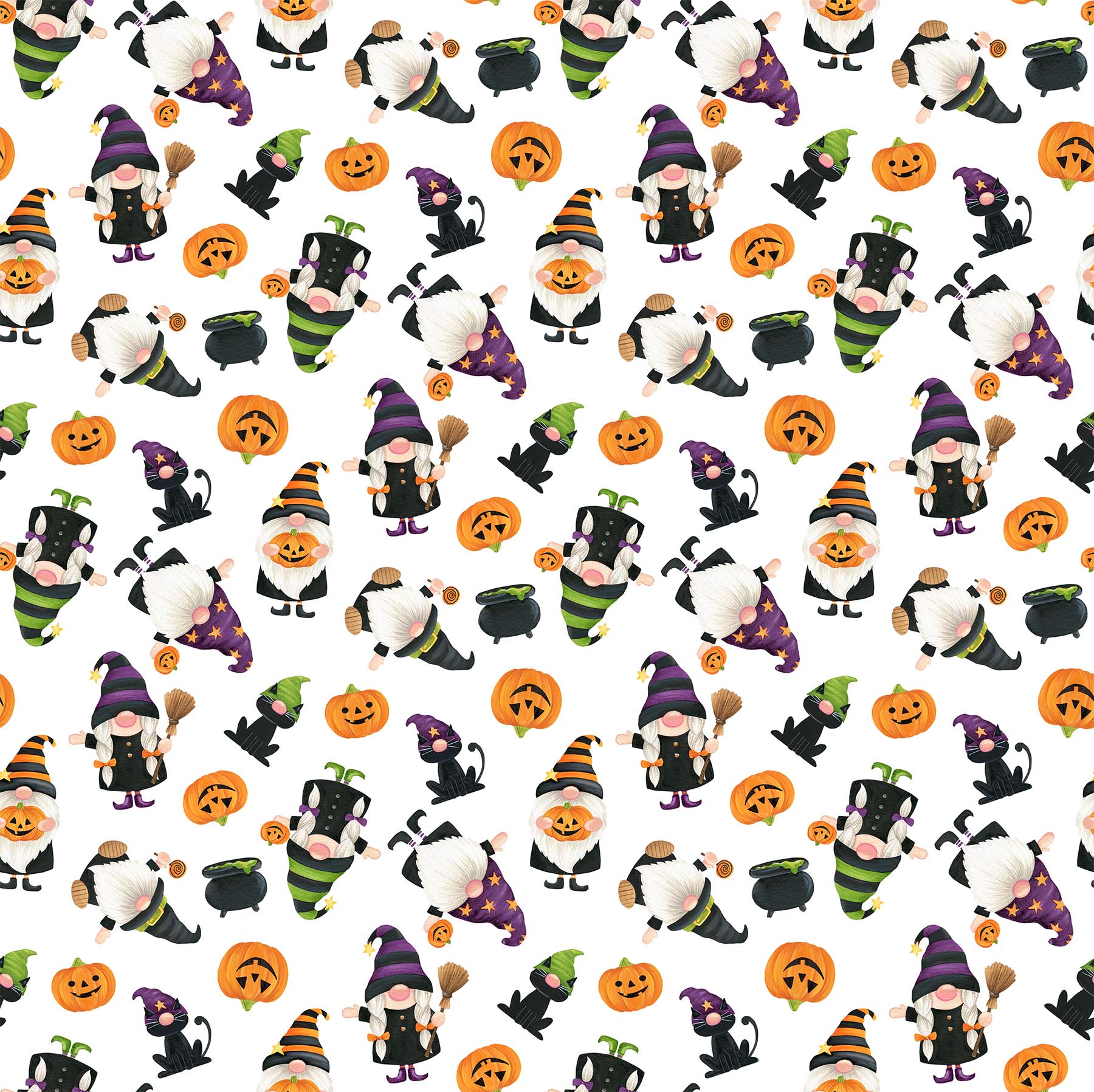 Gnomes Night Out 100% Cotton Fabric - 24662-10